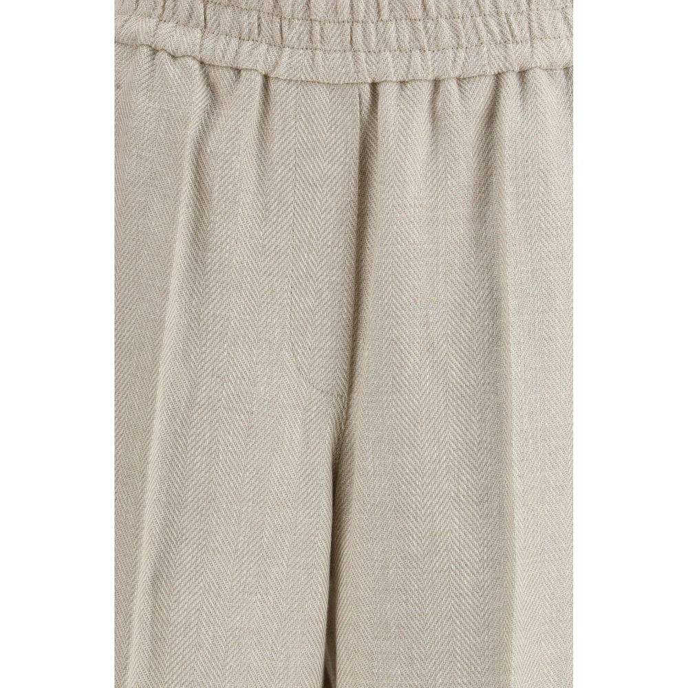 Elasticated-waistband Pants