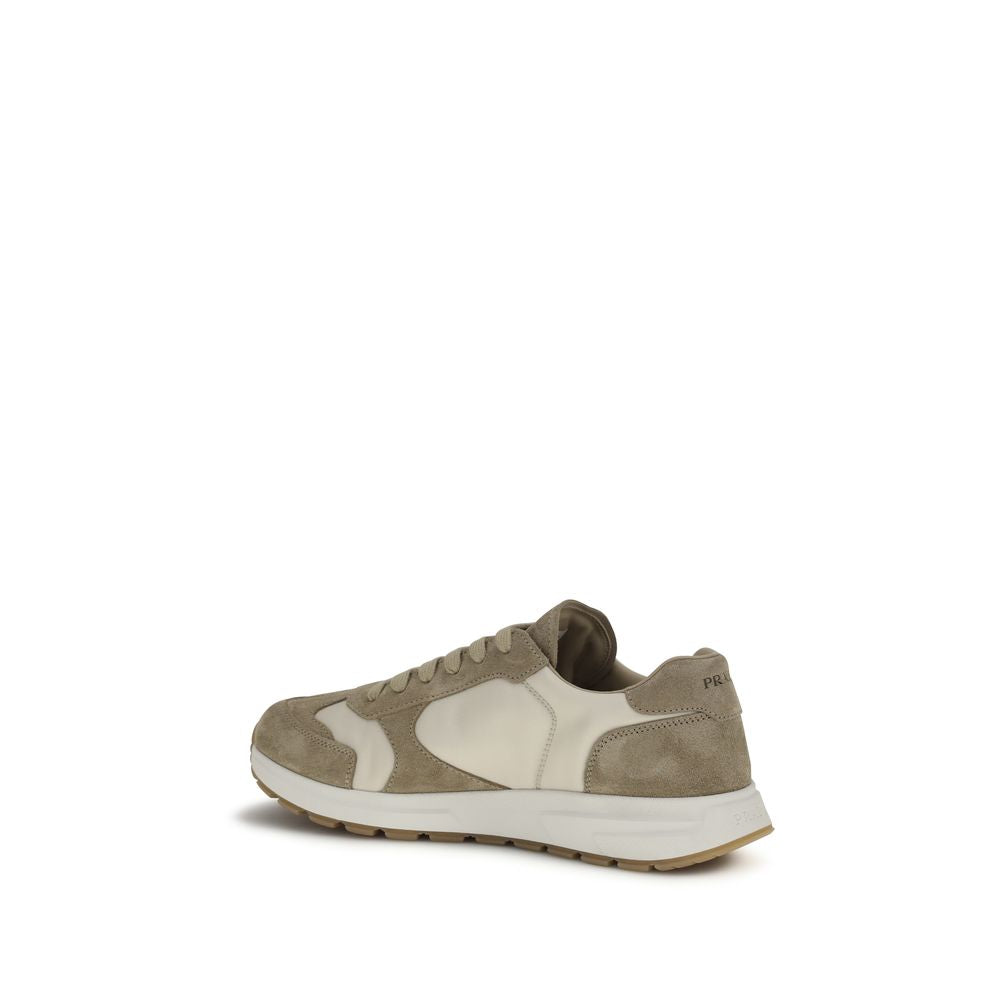 Prax Sneakers in suede and Re-Nylon