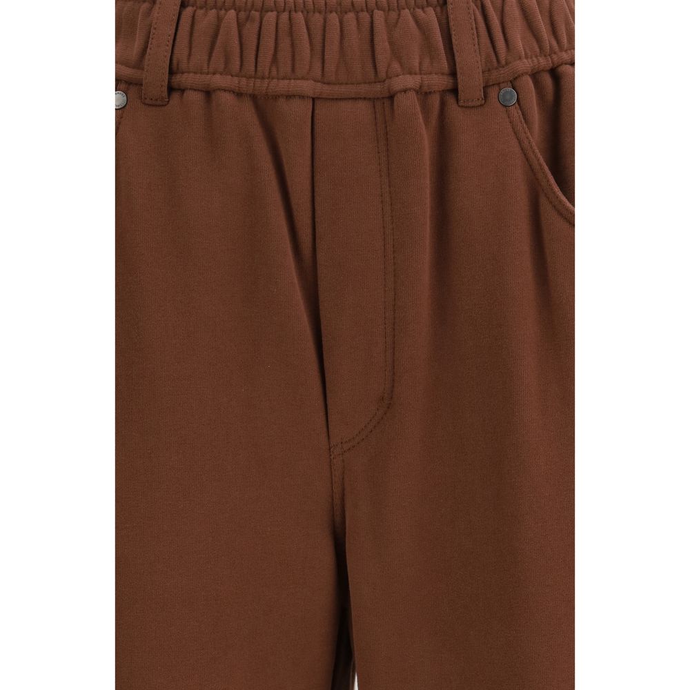Sweatpants with elastic waistband