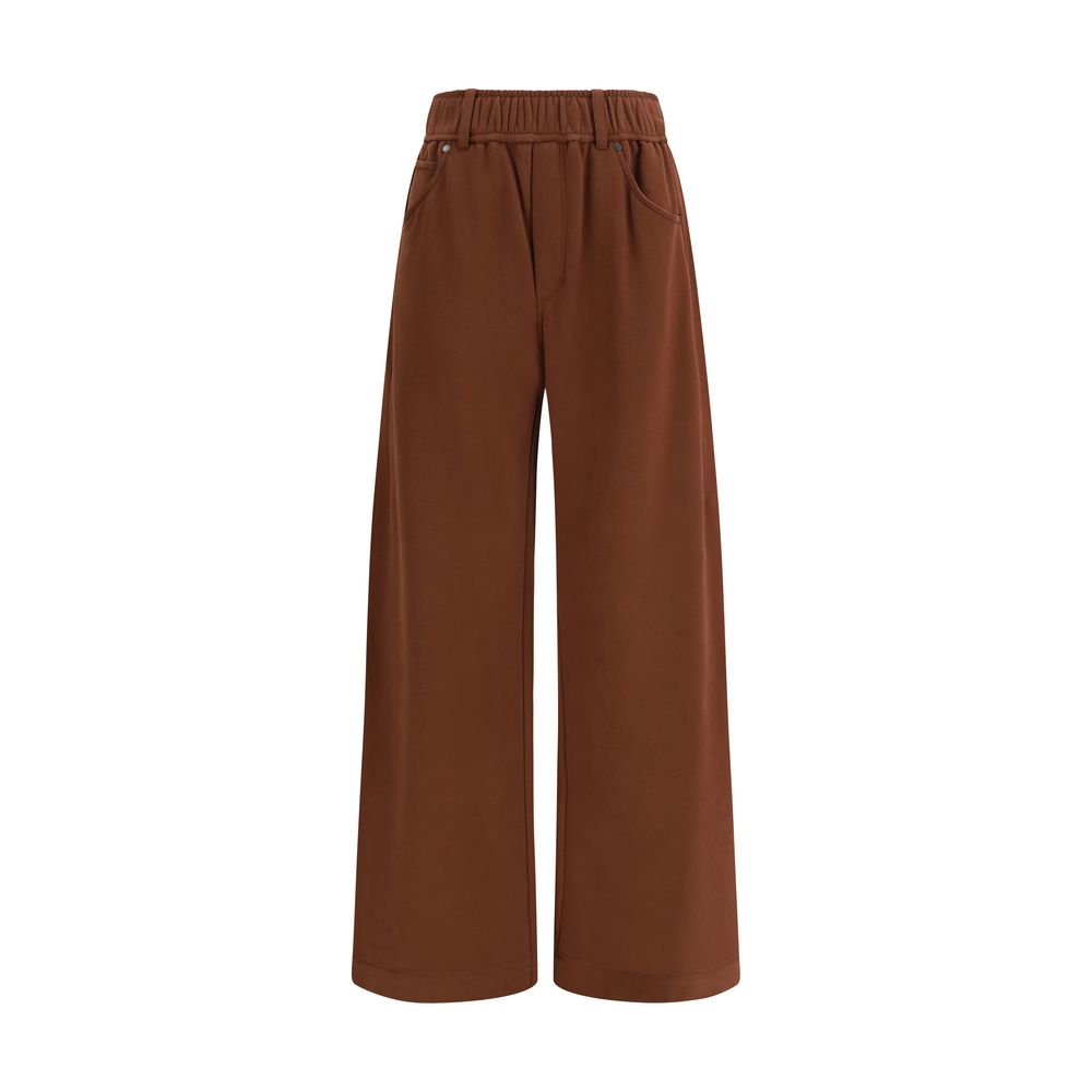 Sweatpants with elastic waistband