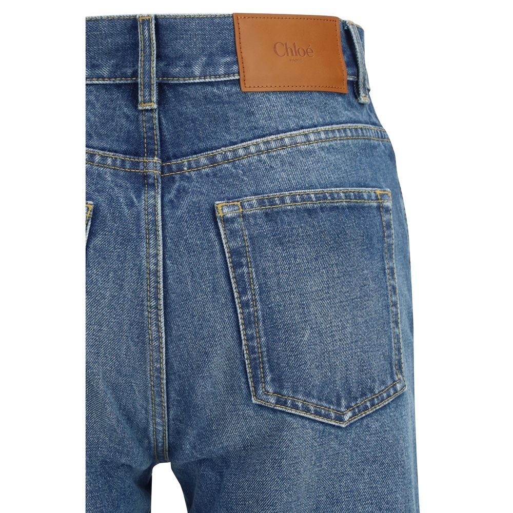 Jeans flared in organic cotton denim