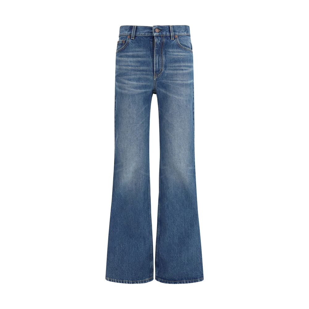 Jeans flared in organic cotton denim