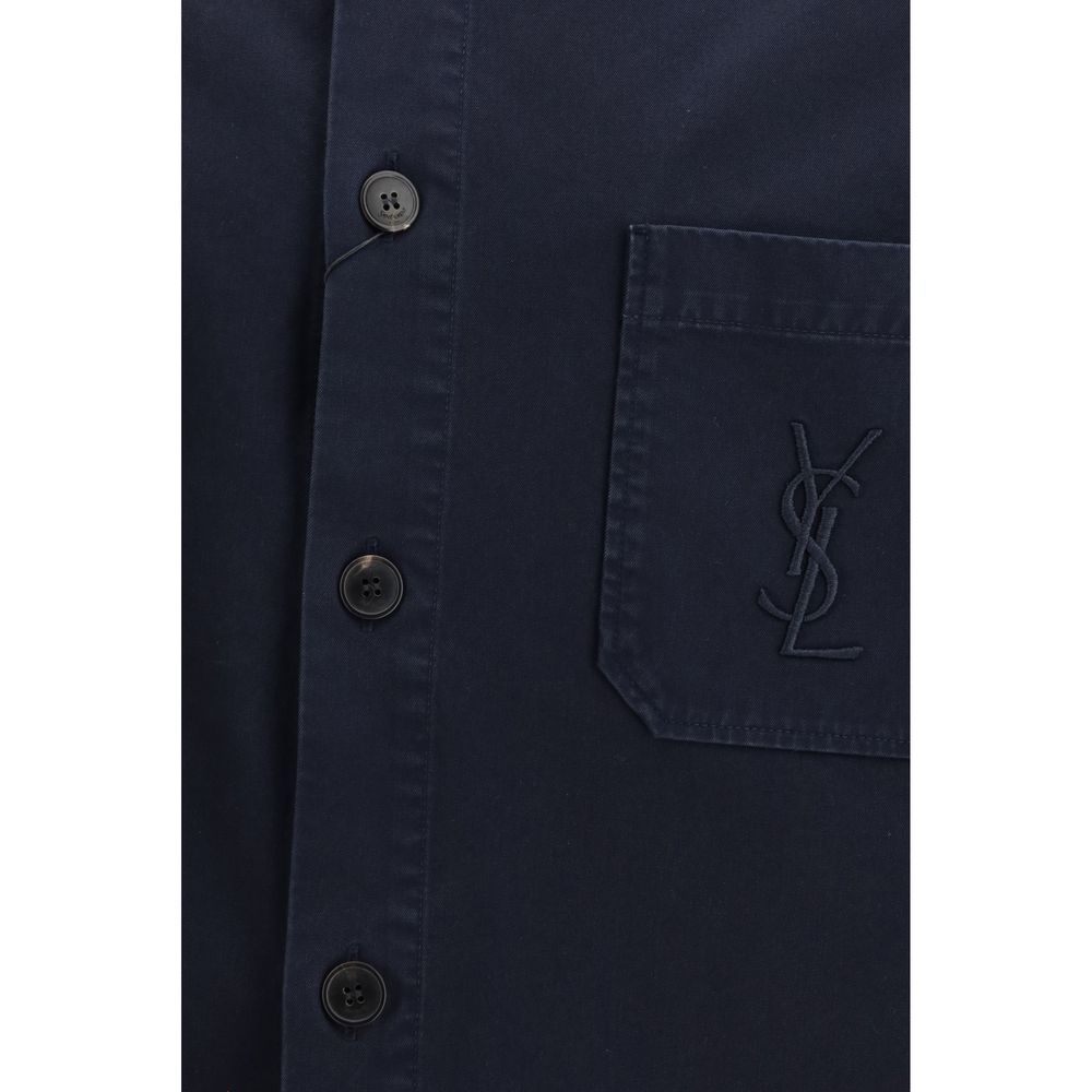 Cassandre Overshirt in gabardine with logo