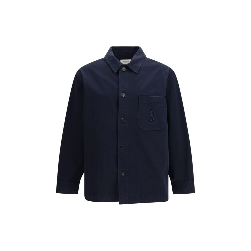 Cassandre Overshirt in gabardine with logo