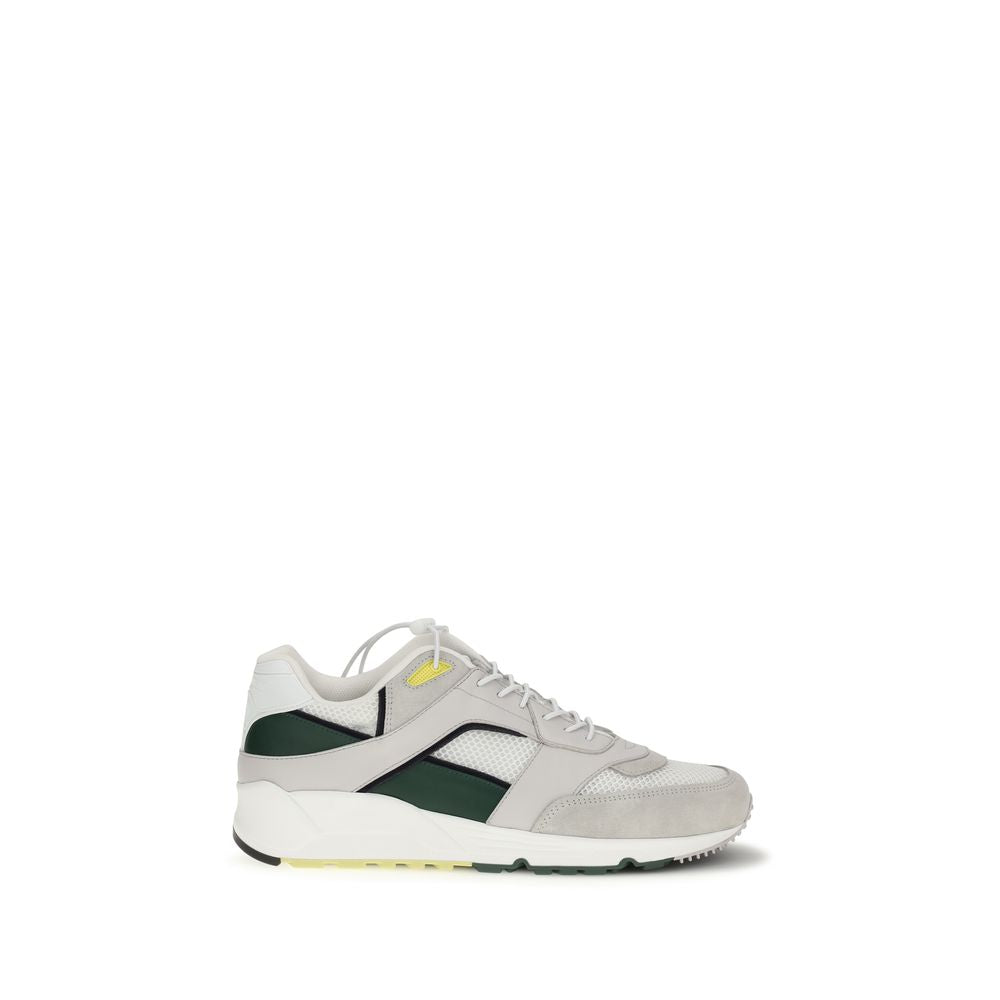 Smooth leather and suede Bump Sneakers