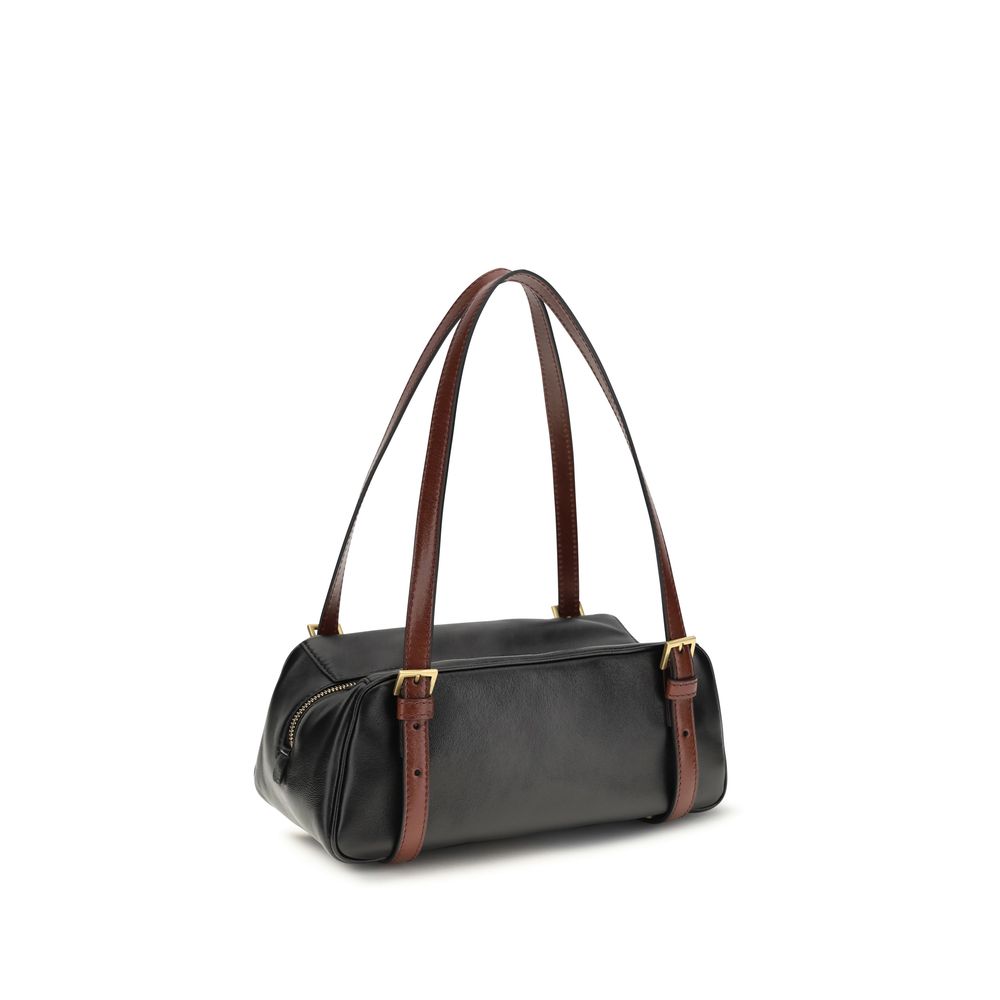 Emblème bowling nappa Shoulder Bag