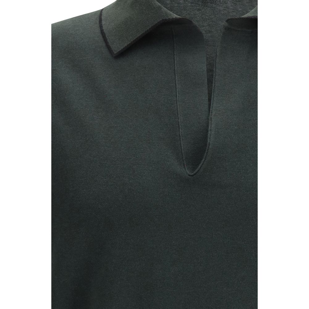 Cotton and silk blend Polo Shirt