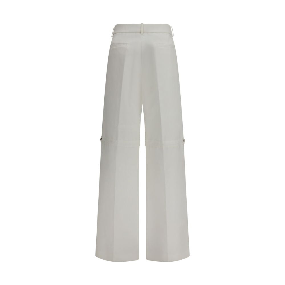 Pants in cotton with embroidered logo