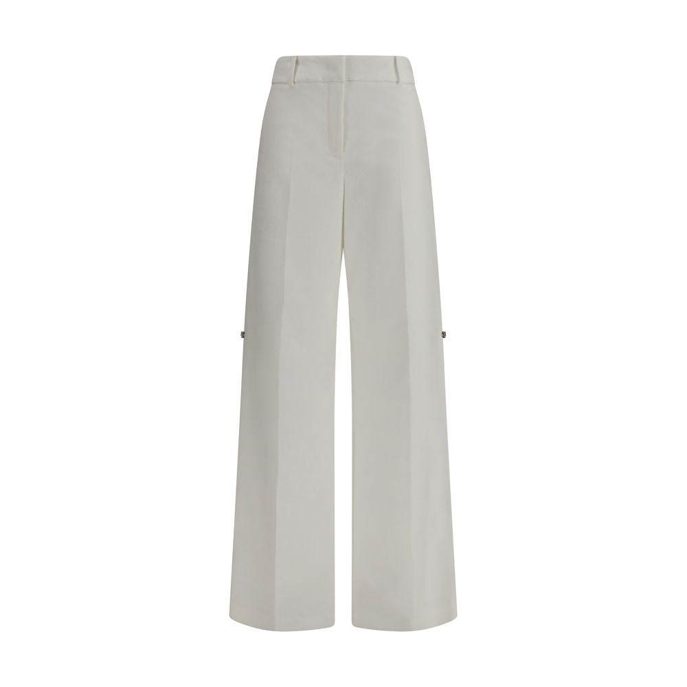 Pants in cotton with embroidered logo