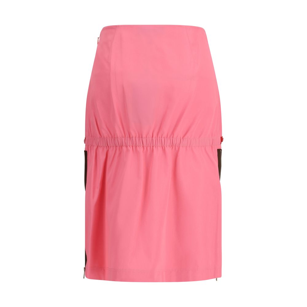 Midi Skirt with zip detailing and elasticated waist
