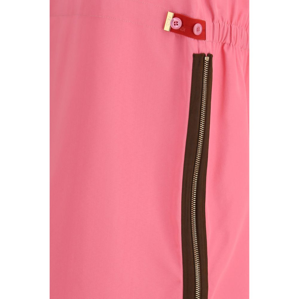 Midi Skirt with zip detailing and elasticated waist