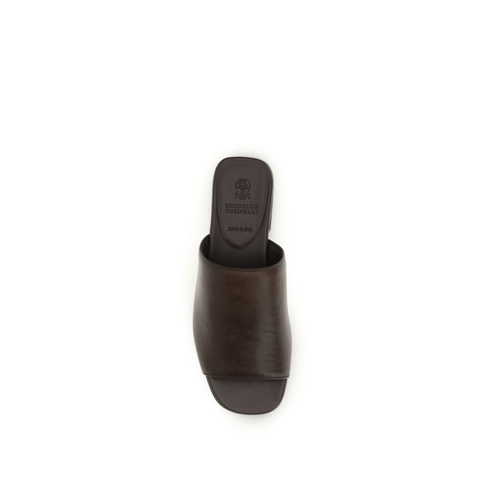 Riding calfskin Sandals with monili