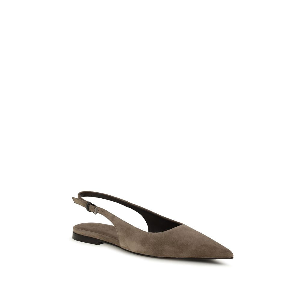 Suede Ballerinas