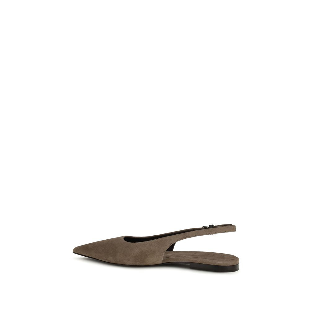 Suede Ballerinas