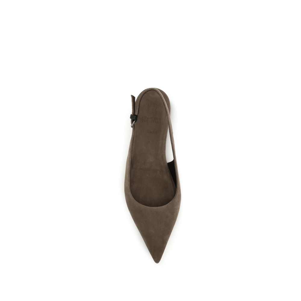 Suede Ballerinas