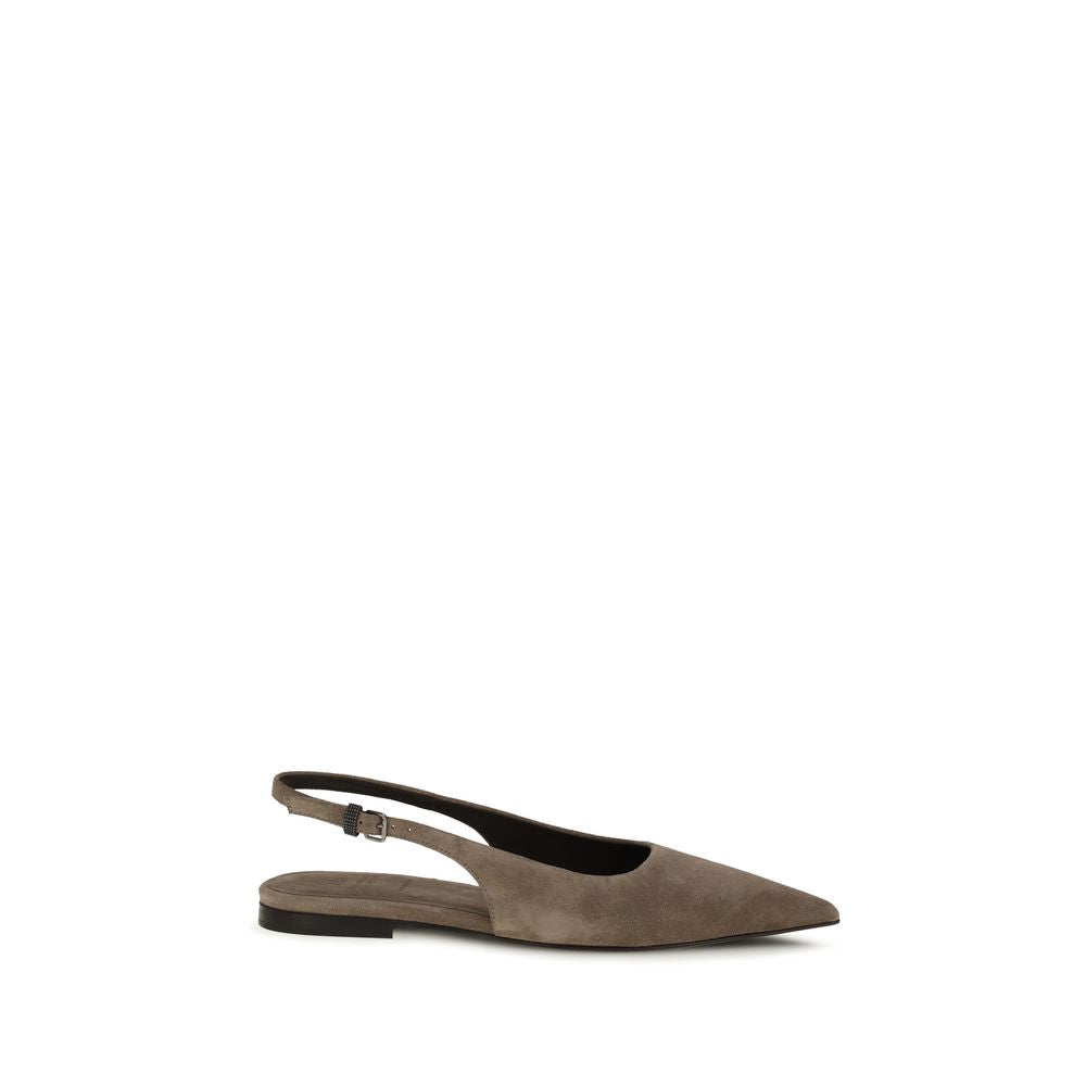 Suede Ballerinas