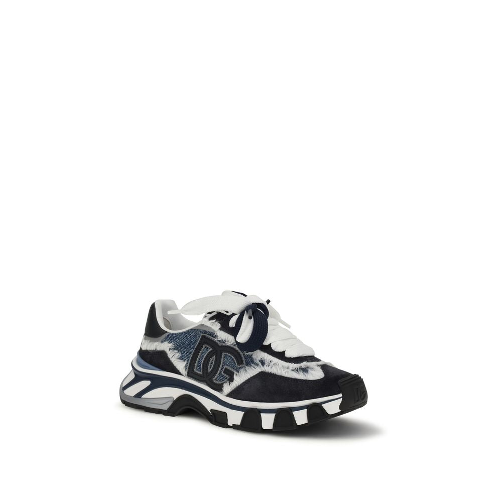 Leather and denim Sneakers