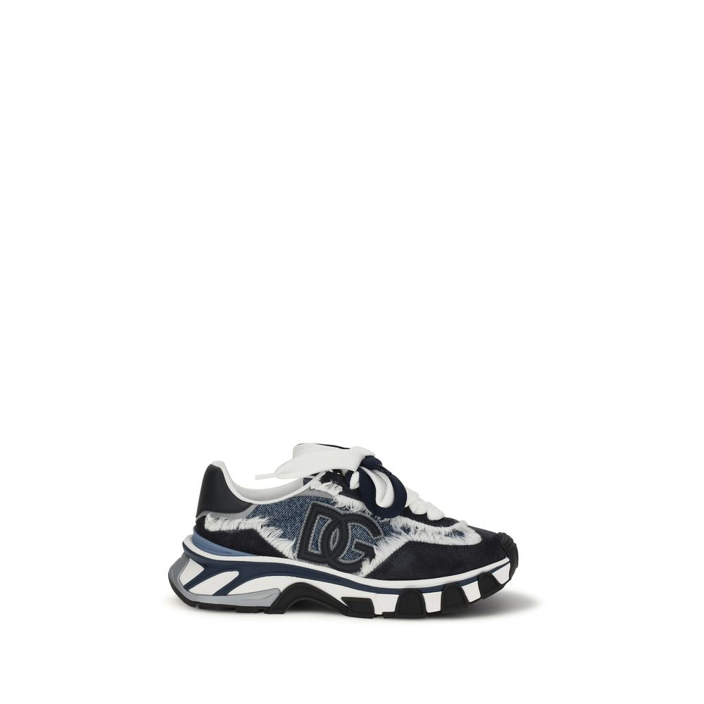 Leather and denim Sneakers