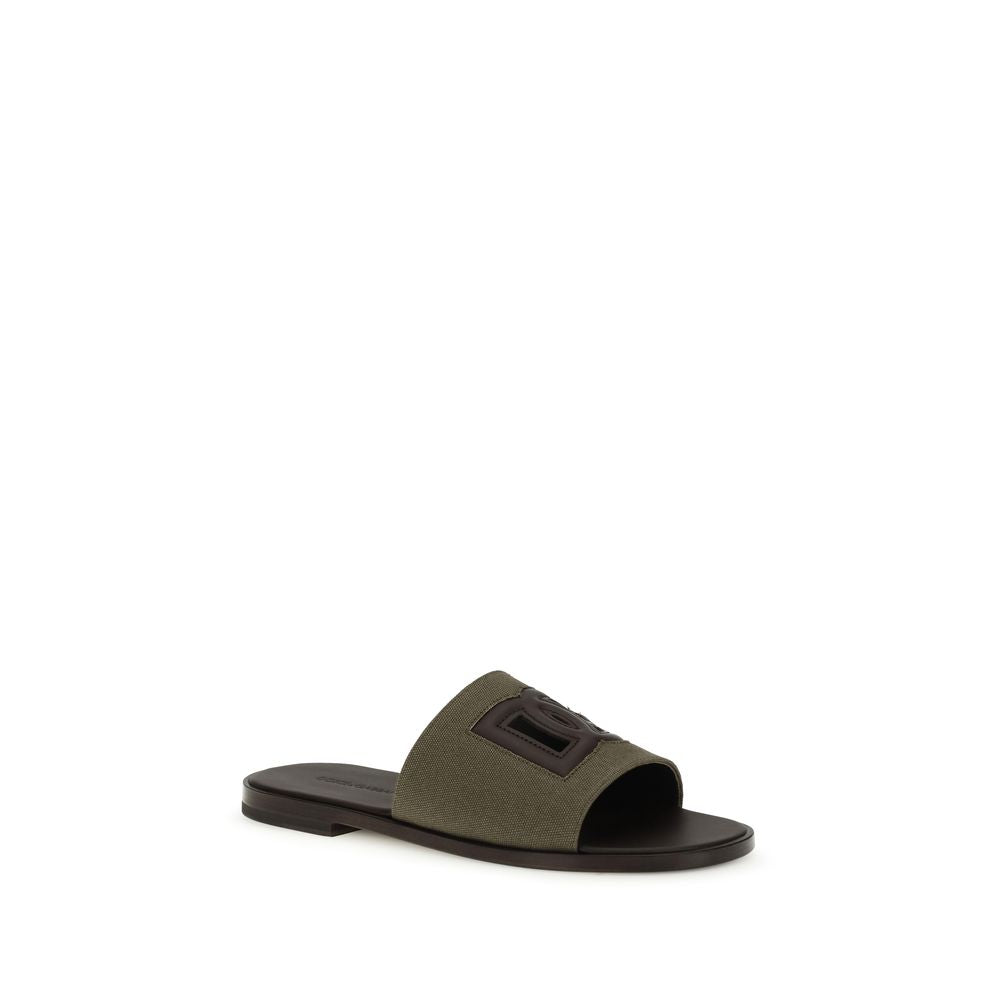 Canvas slide Sandals