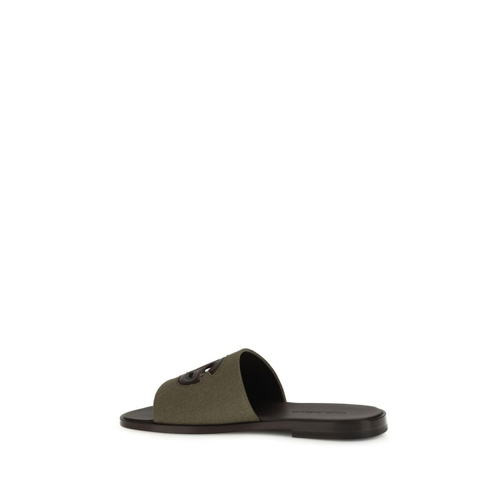 Canvas slide Sandals