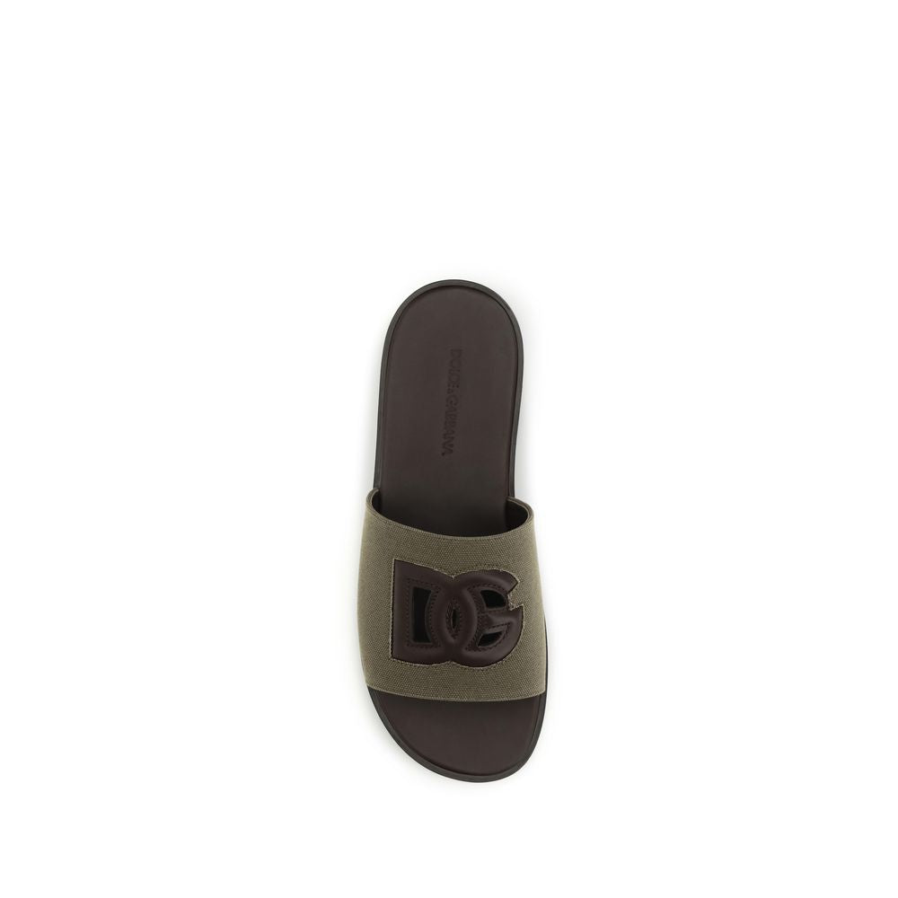 Canvas slide Sandals