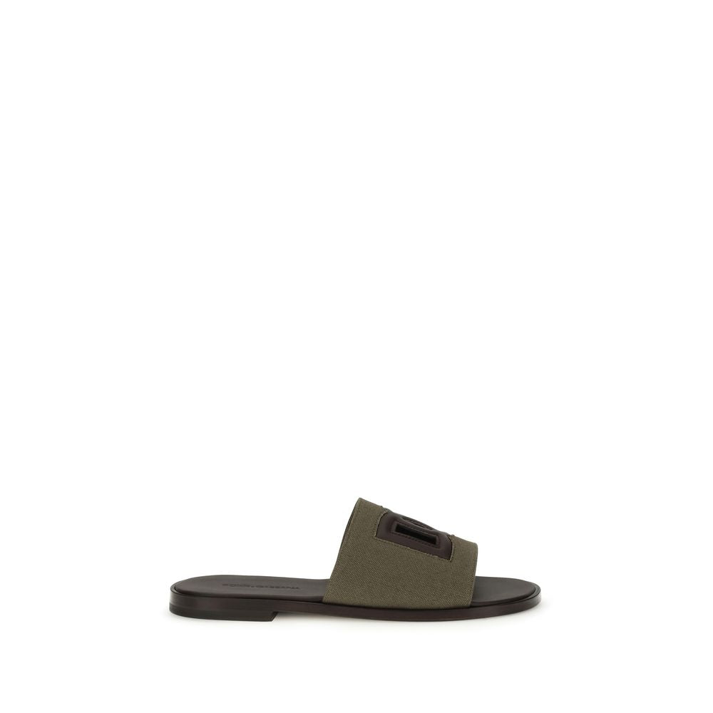 Canvas slide Sandals