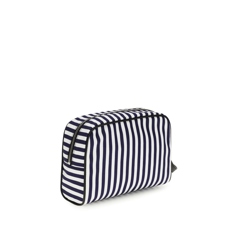 Striped poplin Handbag