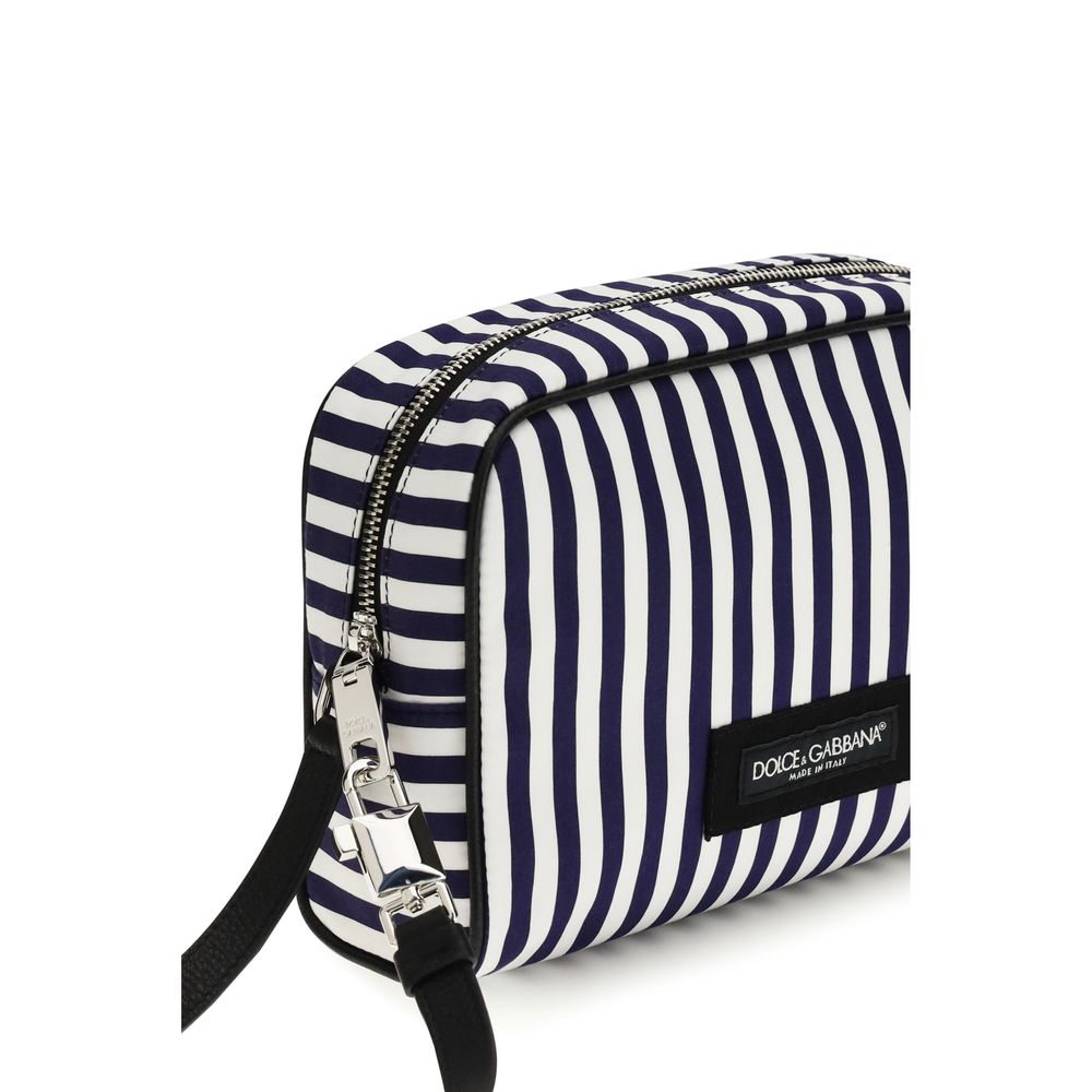 Striped poplin Handbag
