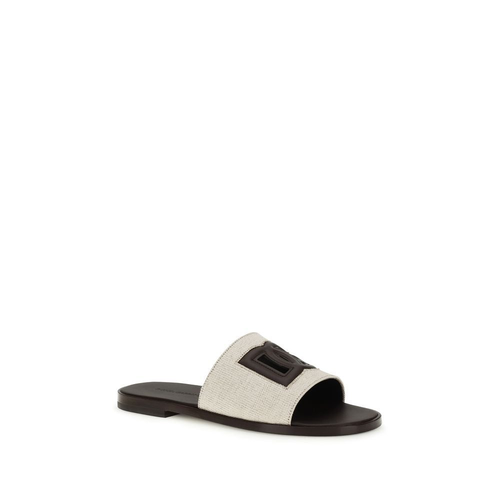 Canvas slide Sandals