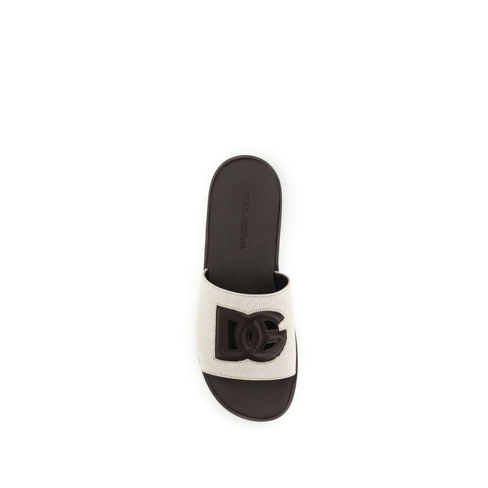 Canvas slide Sandals