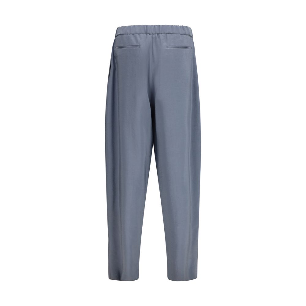 Wide-leg silk blend Pants
