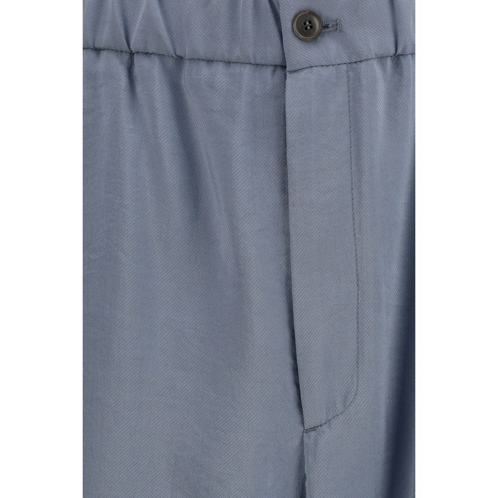 Wide-leg silk blend Pants