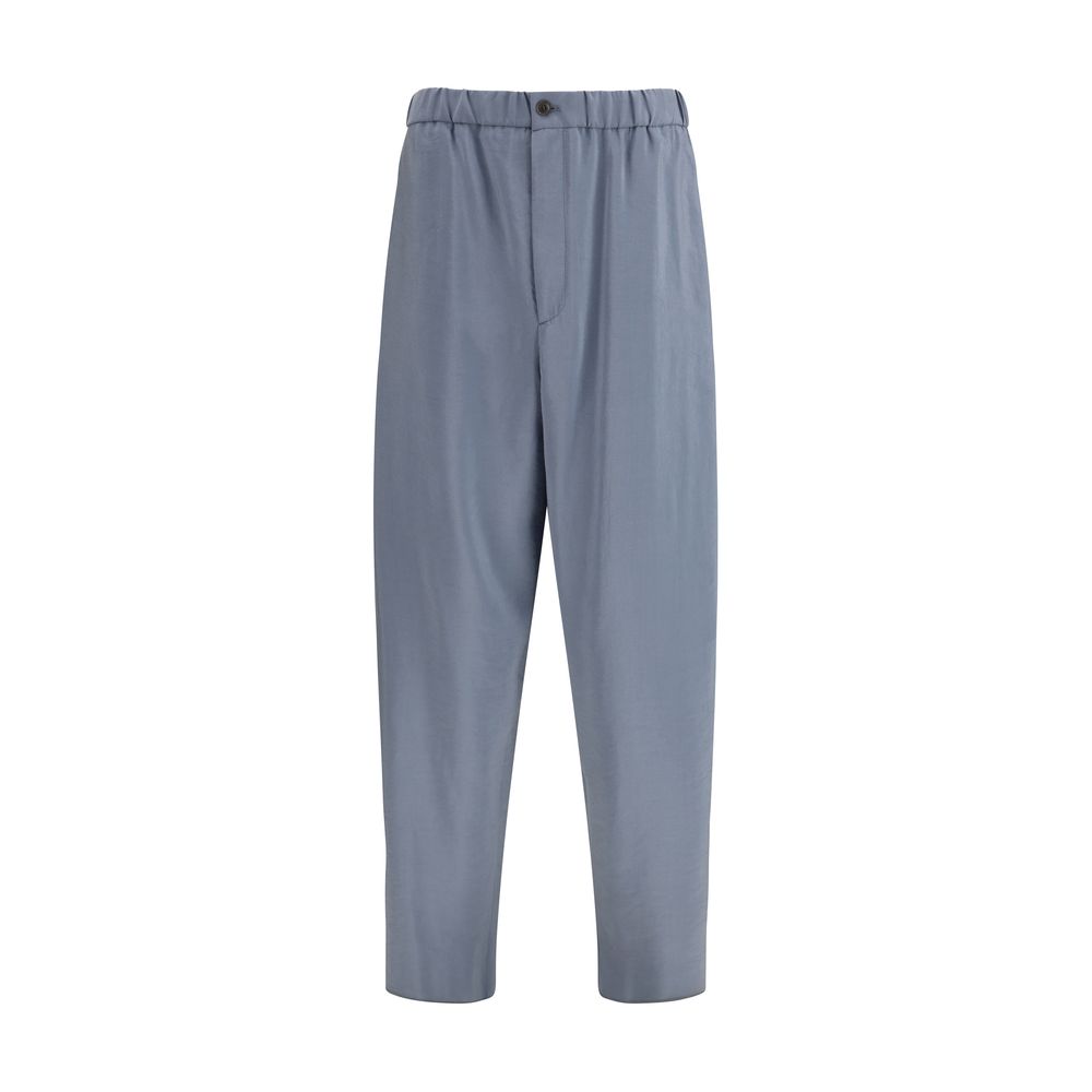 Wide-leg silk blend Pants