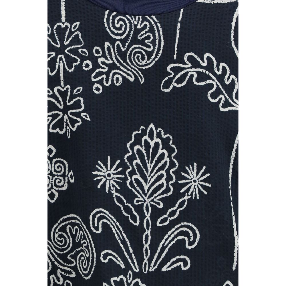 Cotton T shirt with all over pattern