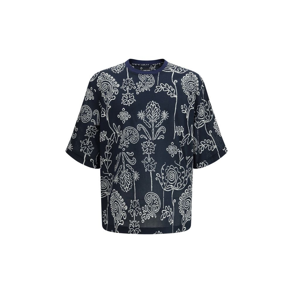 Cotton T shirt with all over pattern