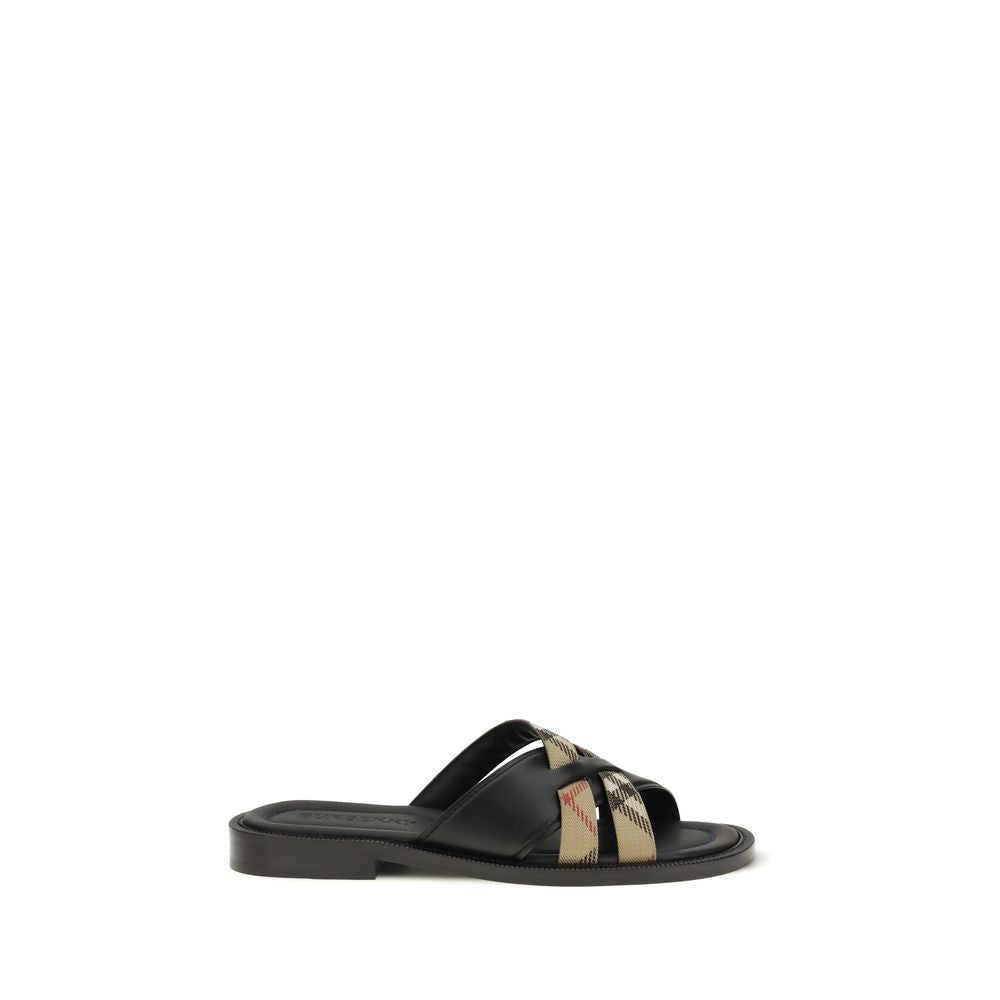 Drift leather and Check Sandals