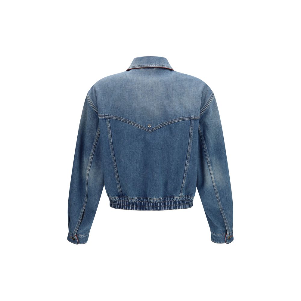 Medusa Cotton Denim Jacket