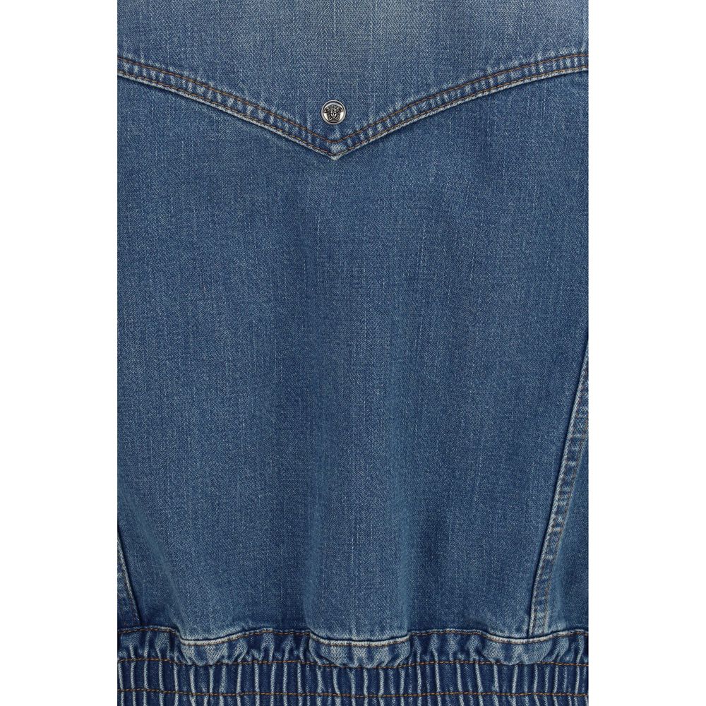 Medusa Cotton Denim Jacket