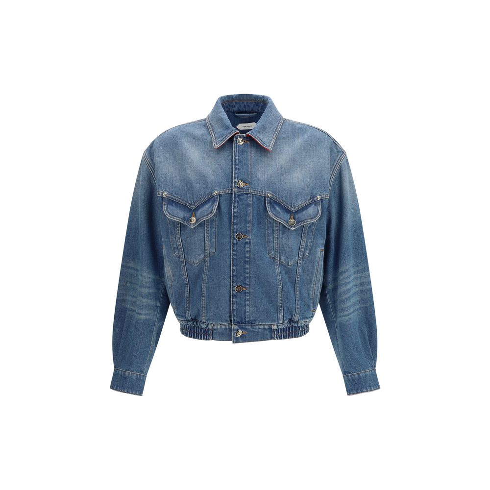 Medusa Cotton Denim Jacket