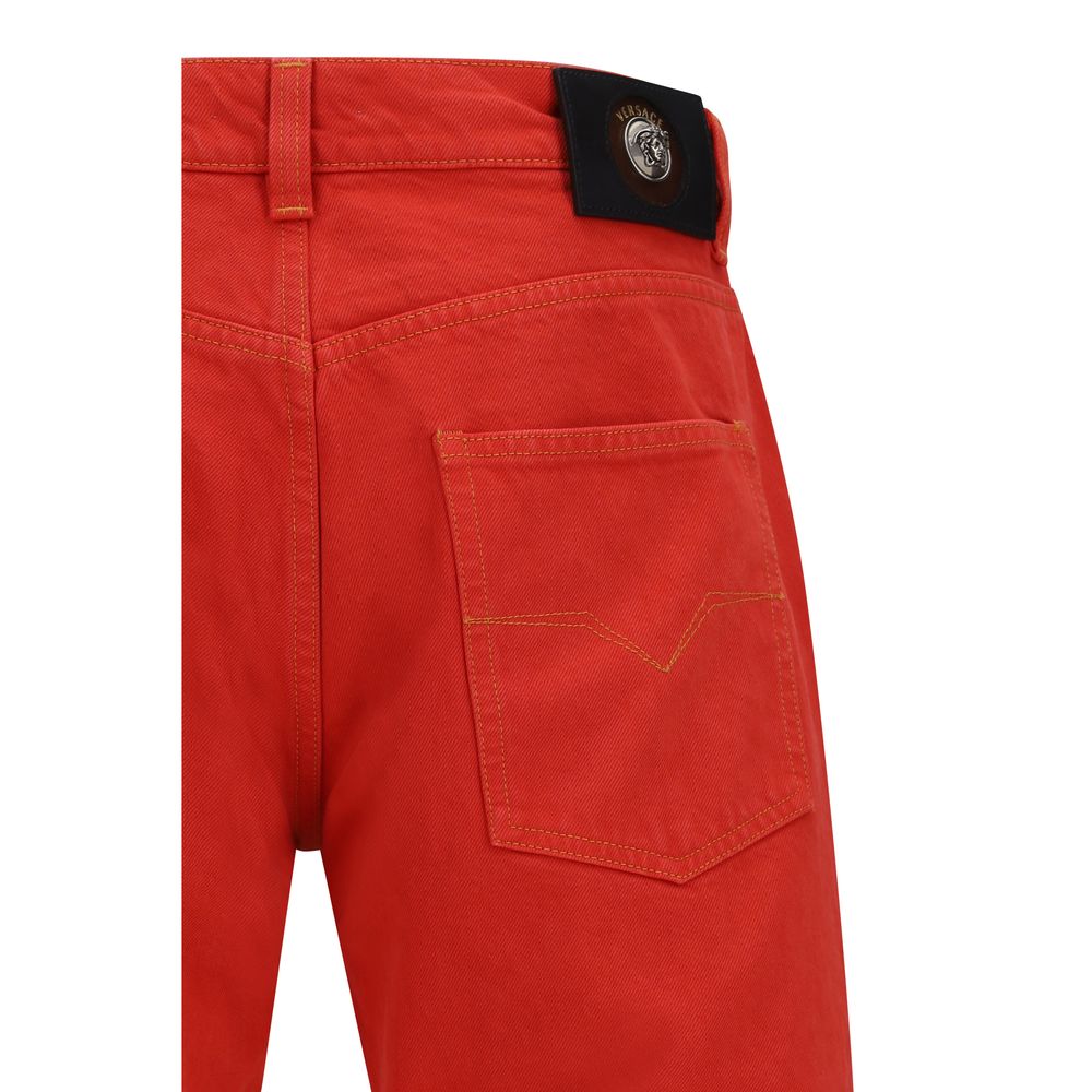 Straight-leg cotton denim Jeans