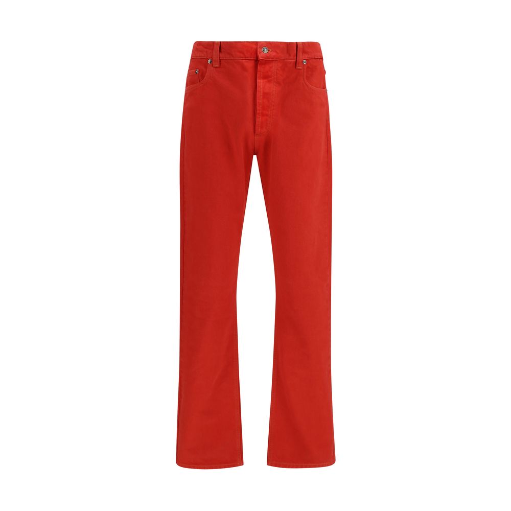 Straight-leg cotton denim Jeans