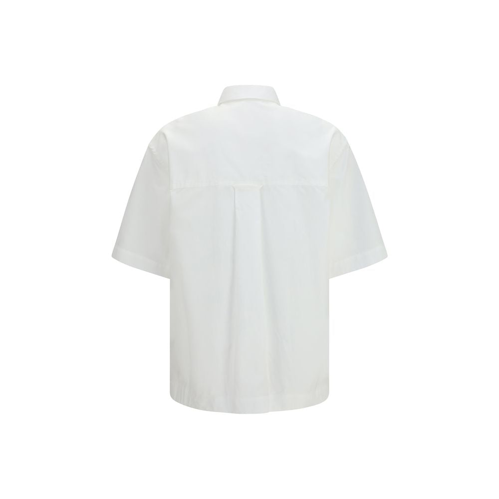 Short sleeve wide Shirt with camp collar