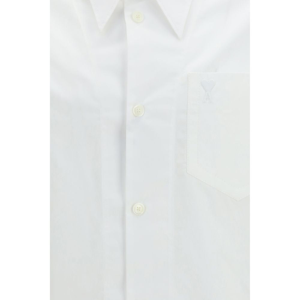 Short sleeve wide Shirt with camp collar