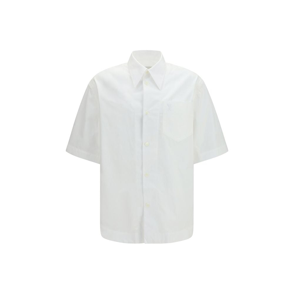 Short sleeve wide Shirt with camp collar