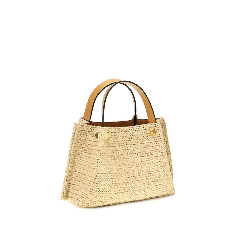 Small Raffia Tote Bag