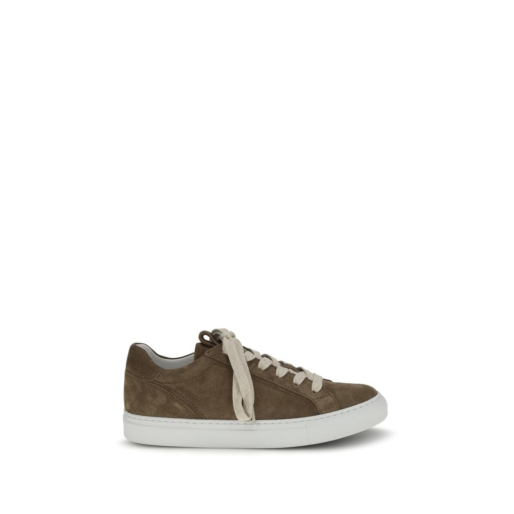Suede Sneakers with Precious Loop