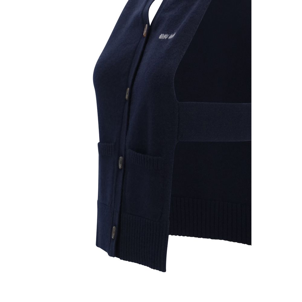 Cashmere cardigan Vest