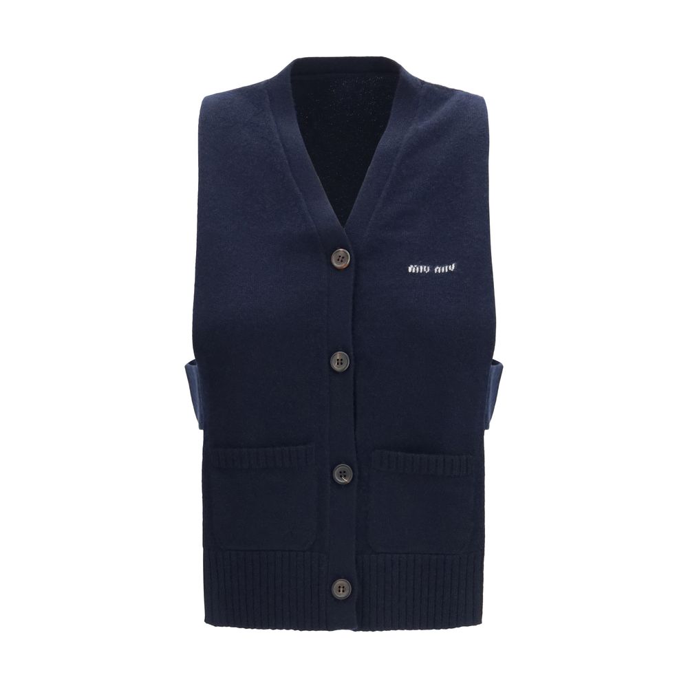 Cashmere cardigan Vest
