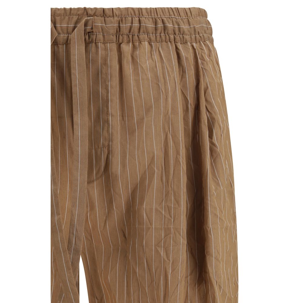 Vanity Pants in striped froissé