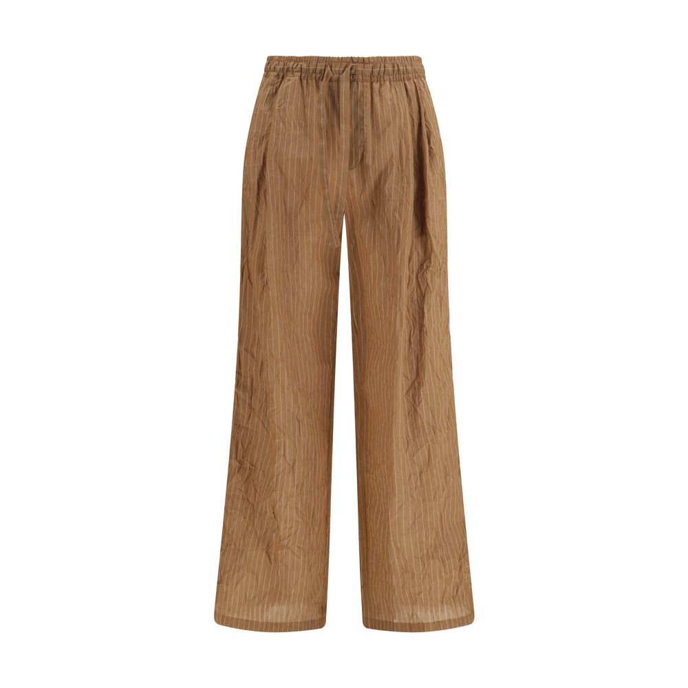 Vanity Pants in striped froissé